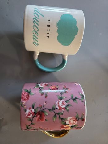 Lot de 2 tasses maison