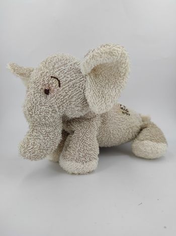 Peluche éponge Éléphant beige WWF