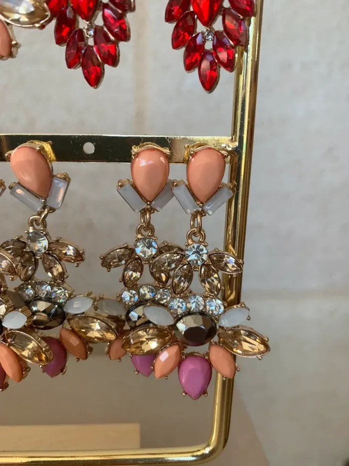Boucle d’oreille 1 paire bijoux fantaisies - photo numéro 5