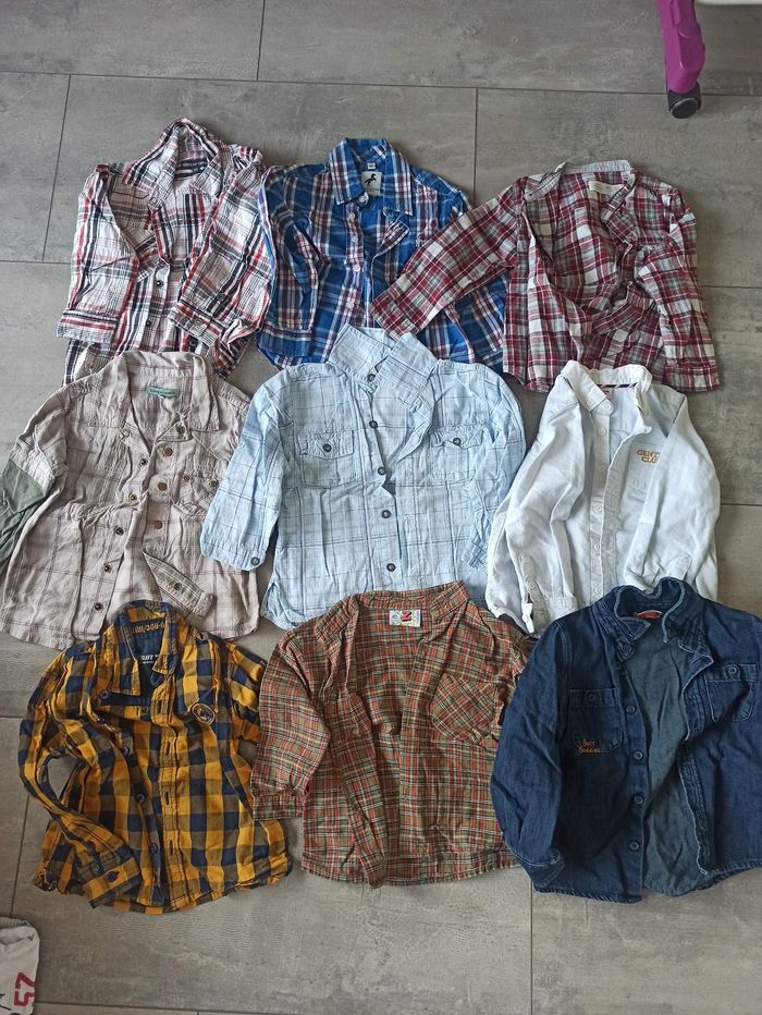 Chemises longues 2-3 ans