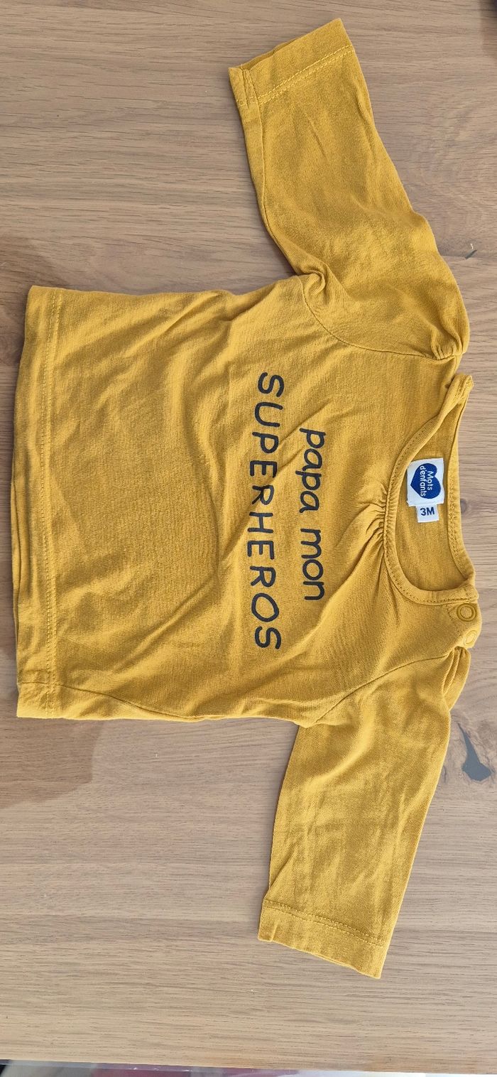T-shirt bébé 3 mois - photo numéro 2