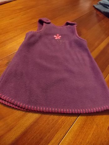 Robe sans manches en polaire 12 mois