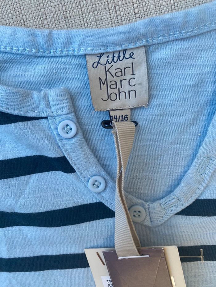 TEE shirt marinière Karl Mark John 14 16 ans Neuf - photo numéro 4