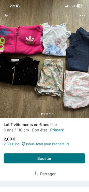 Lot fille 6 ans 