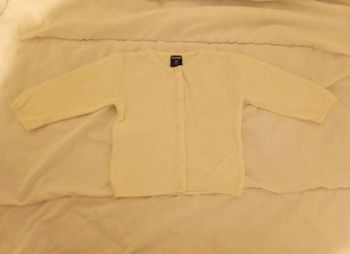Gilet blanc été fille 3 mois 