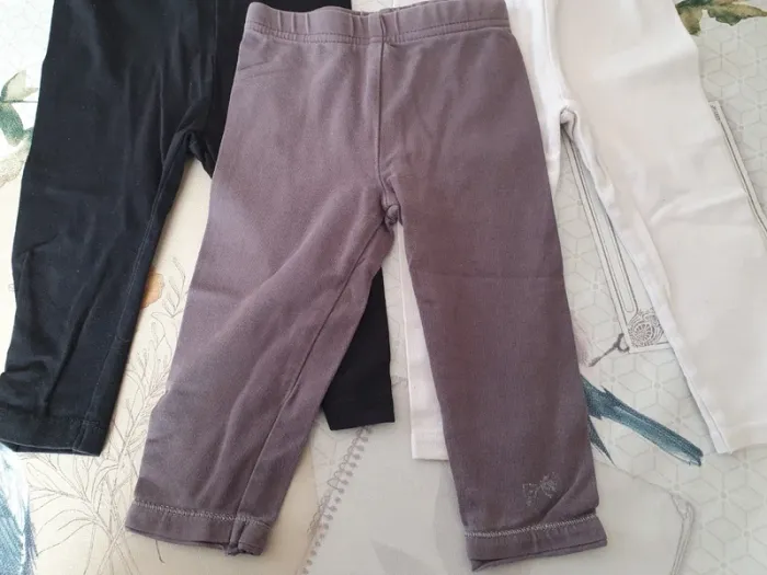 Lot de 3 leggings 12 mois - photo numéro 2