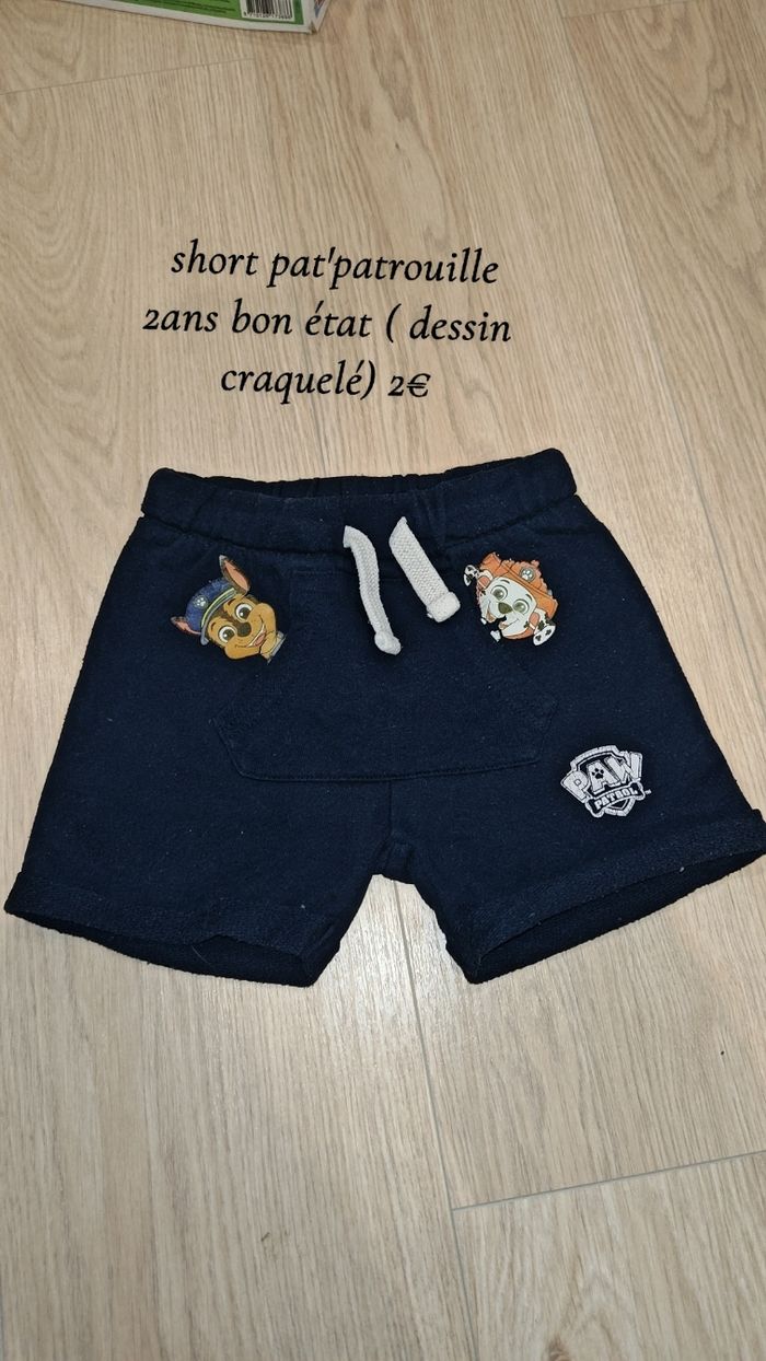 Short pat'patrouille 2ans