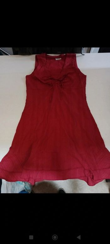 Robe femme sans manches Renatto bene taille 38 cintrée à volants légère rétro vintage