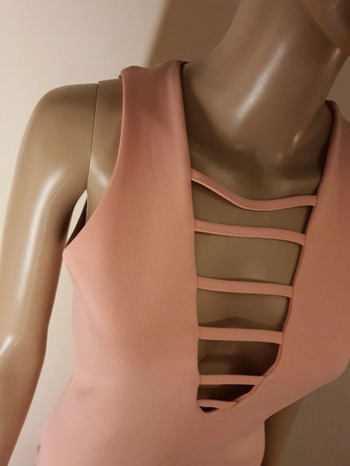 Neuf > T.S-36 Robe rose poudre décollée - photo numéro 4