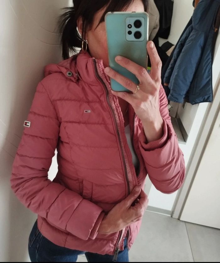 Doudoune Tommy Hilfiger rose TXS