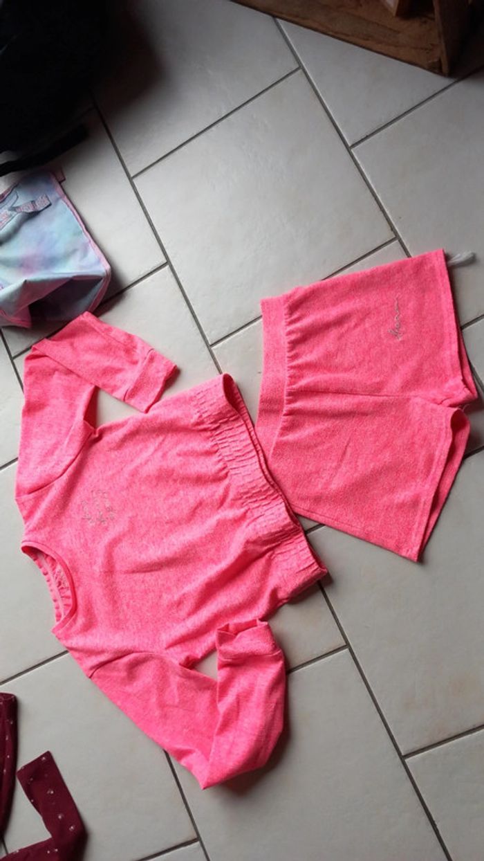 pyjashort fille rose fluo primark 11/12 ans * - photo numéro 2