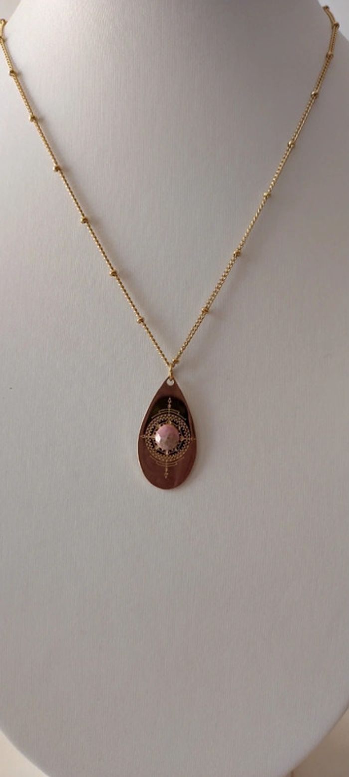 Collier Bohm rhodonite - photo numéro 7