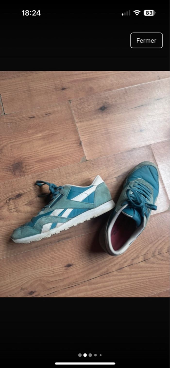 Basket reebok bleu turquoise - photo numéro 4