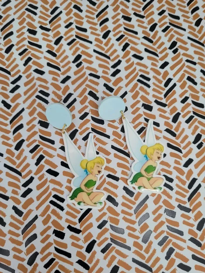 Boucles d'oreilles la fée clochette