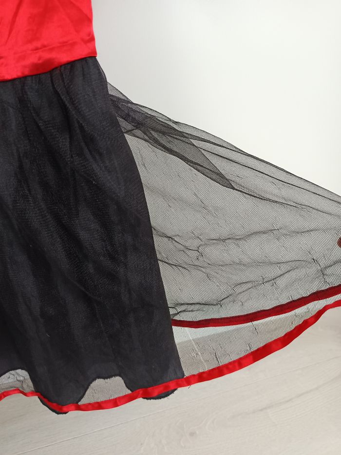 Robe Halloween diablesse fille 4-6 ans 👿🎃 avec serre-tête - photo numéro 4