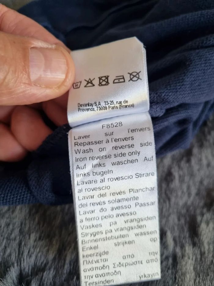 Polo manches courtes Lacoste Bleu, S Hommes - photo numéro 10