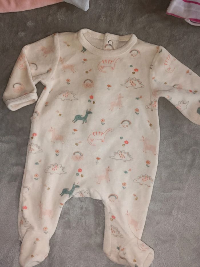 Lot de 4 pyjamas fille chaud 1 mois - photo numéro 4