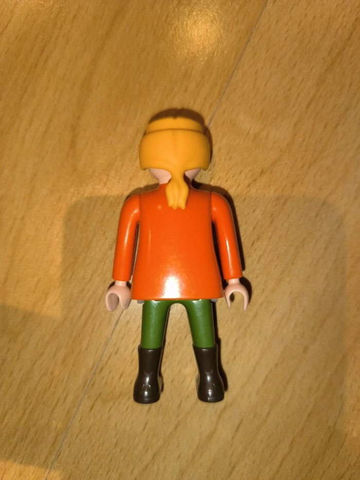 Dame Playmobil orange et vert - photo numéro 2