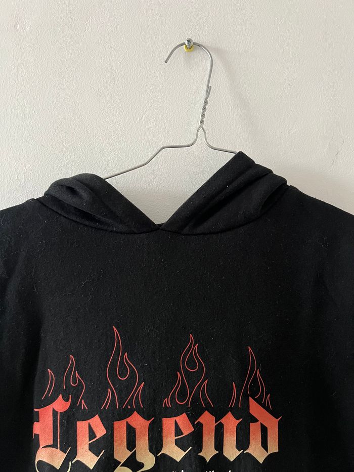 Pull à capuche noir - photo numéro 3