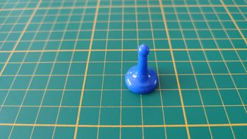 Pion bleu madame Pervenche en l'état Cluedo miro-meccano pièce détachée jeu de société #E26