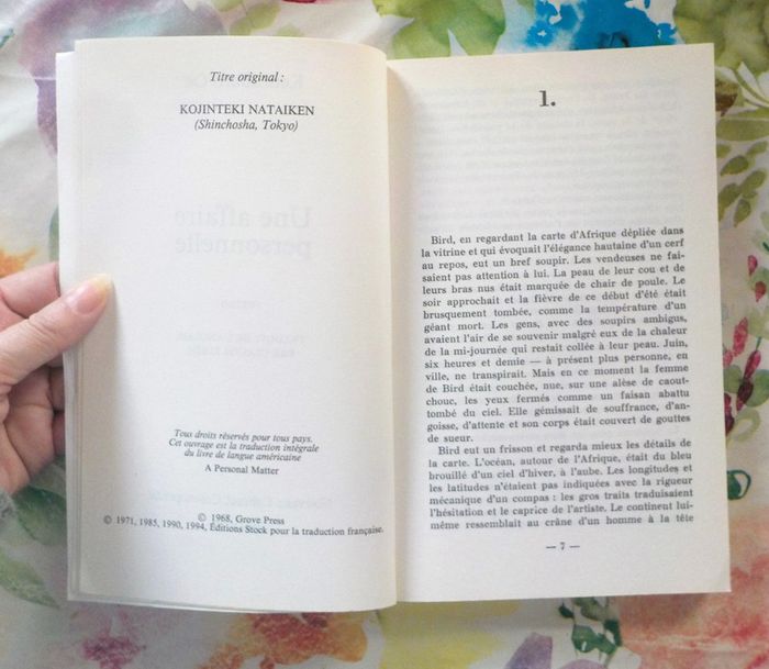 Une affaire personnelle de Kenzaburo Oe Ed. Stock - photo numéro 6