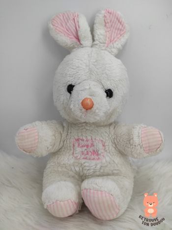 Peluche Lapin Blanc Love Land Vintage Stoppet