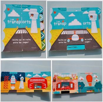 Mon livre surprise 🛩 Les transports 🚗 avec tirettes