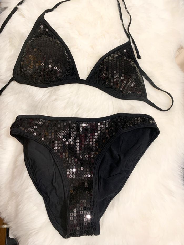 Maillot de bain noir sequins - photo numéro 2