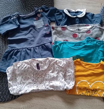 Lot manches longues filles 18 mois