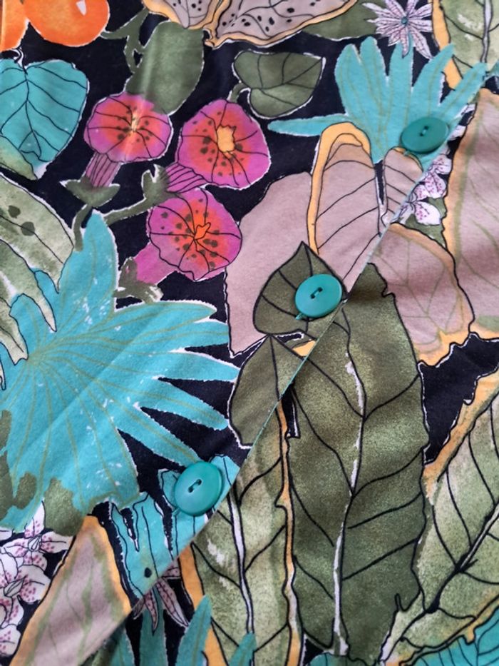 Haut fleuri vintage taille 44/46 - photo numéro 3