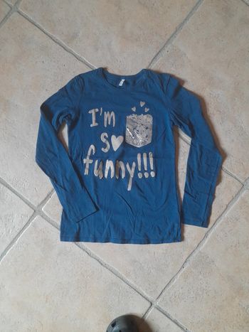 T-shirt manches longues benetton organic coton