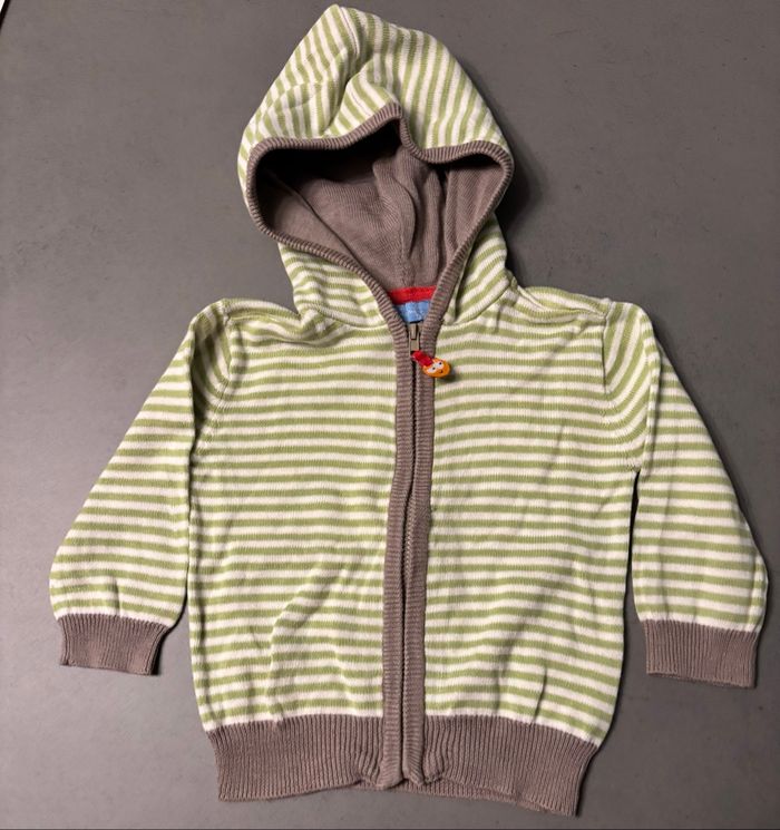 Gilet zippé à capuche 6 mois