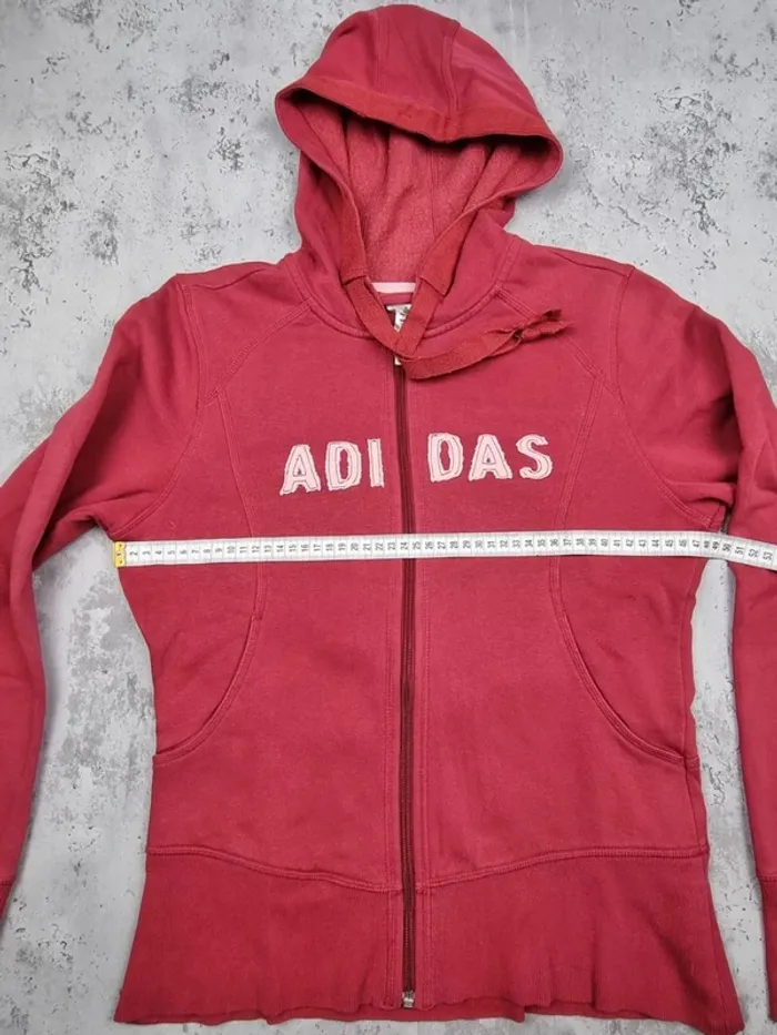 Gilet zippé capuche Adidas bordeaux, M Femmes - photo numéro 12