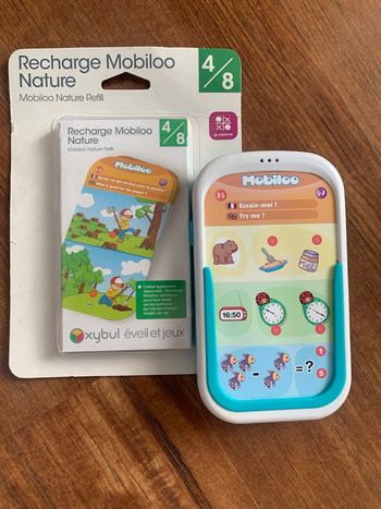 Jeux Mobiloo. Console tactile anglais. Bilingue.