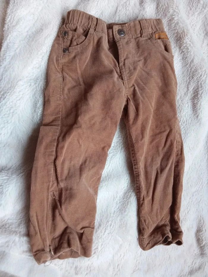 Pantalon fille style velours - 18/24 mois