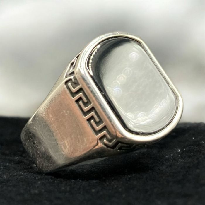 Chevalière en argent 925 Onyx