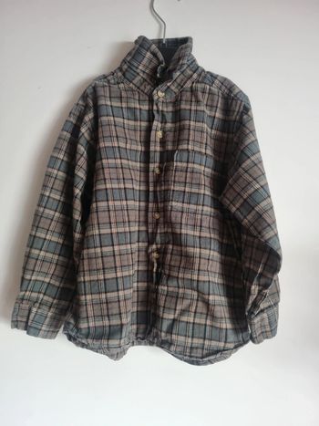 Chemise garçon à carreaux 7 ans