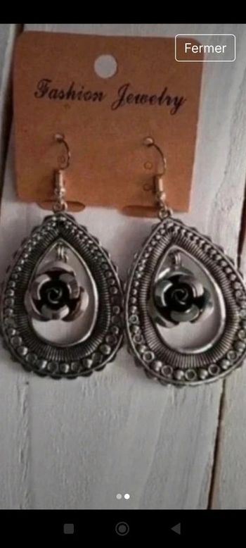 Très belles boucles d'oreilles