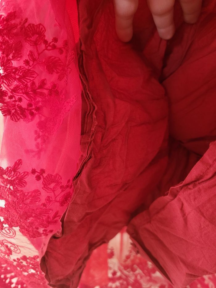 Robe rouge de fete/ cérémonie en 18/24 mois - photo numéro 3