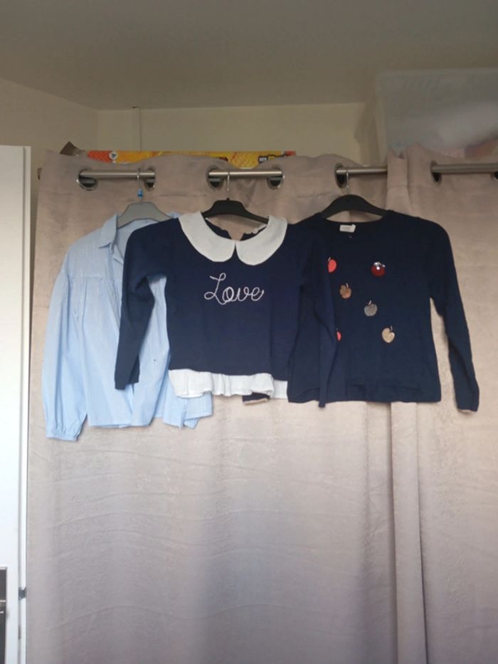 Lot de 2 pulls et 1 chemise