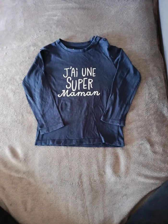 Tee shirt manche longue, 3 ans, Gémo