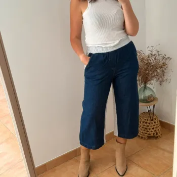 Pantalon bi matière Zara