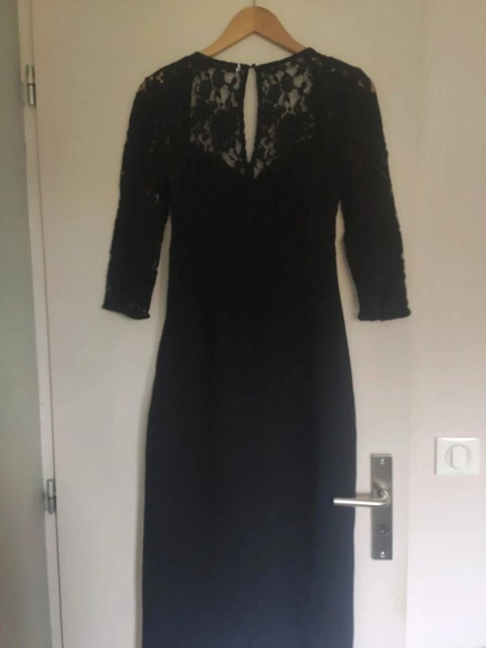 Zara robe longue de soirée dentelle  S - photo numéro 6