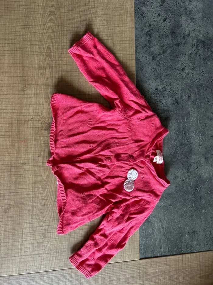 Gilet Bebe fille, rose, du pareil au même, 6 mois