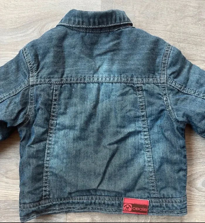 Très belle veste en jean intérieur molletonné taille 18 mois Obaibi - photo numéro 3