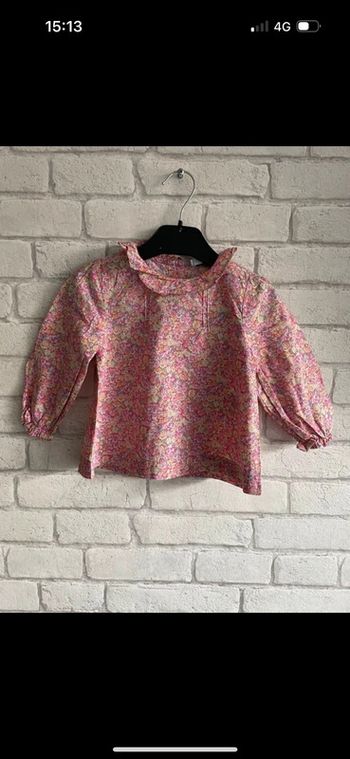 Blouse Liberty Cyrillus taille 18 mois
