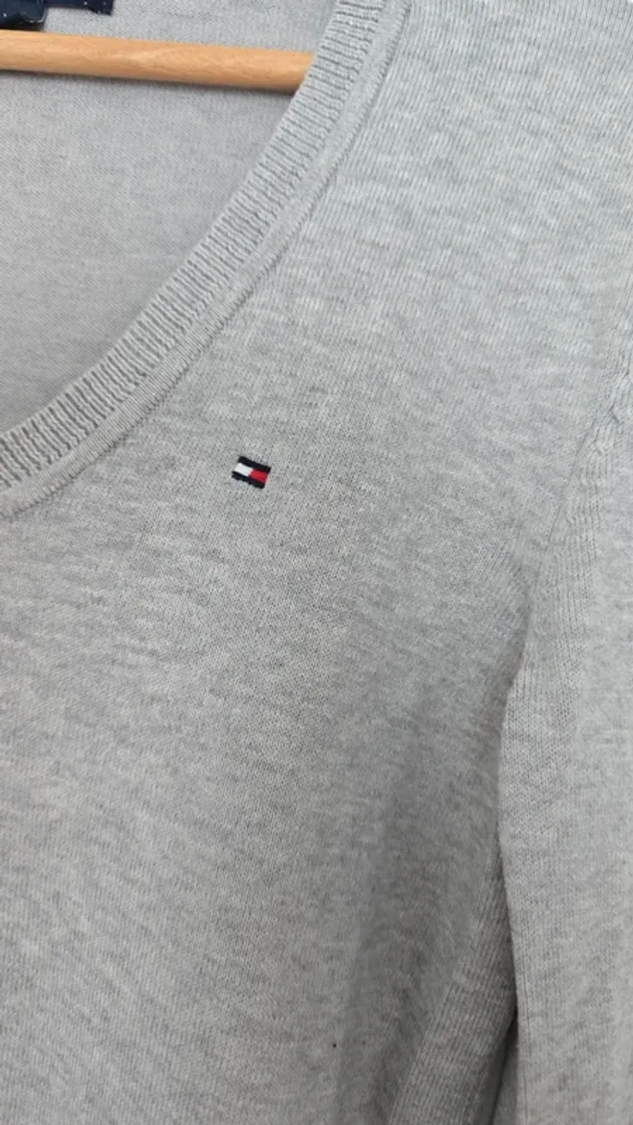 Pull gris Tommy Hilfiger - photo numéro 2