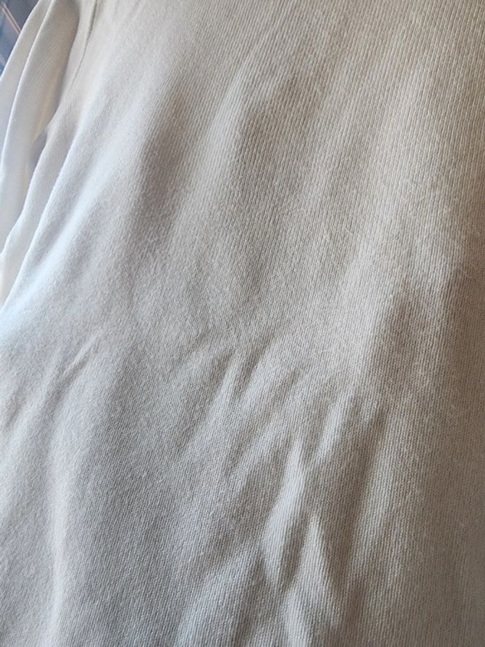 Pull Naf Naf blanc avec nœuds T.34/XS - photo numéro 6