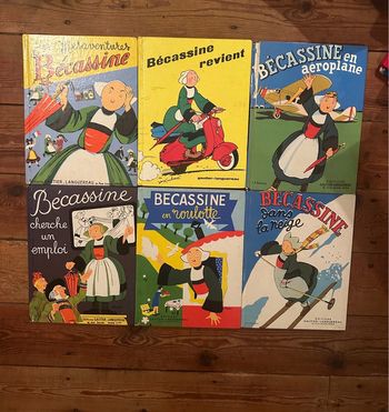 Lot de 6 grands livres albums bd anciens vintage Bécassine éditions Gautier Languereau