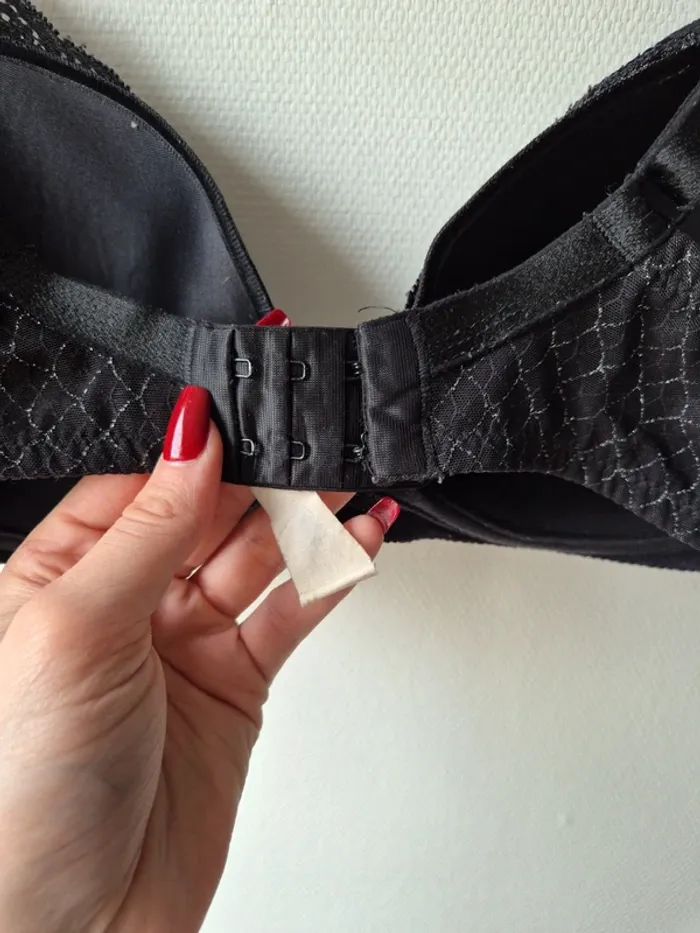 soutien gorge a coques passionata avec dentelle noir et argenté - photo numéro 7